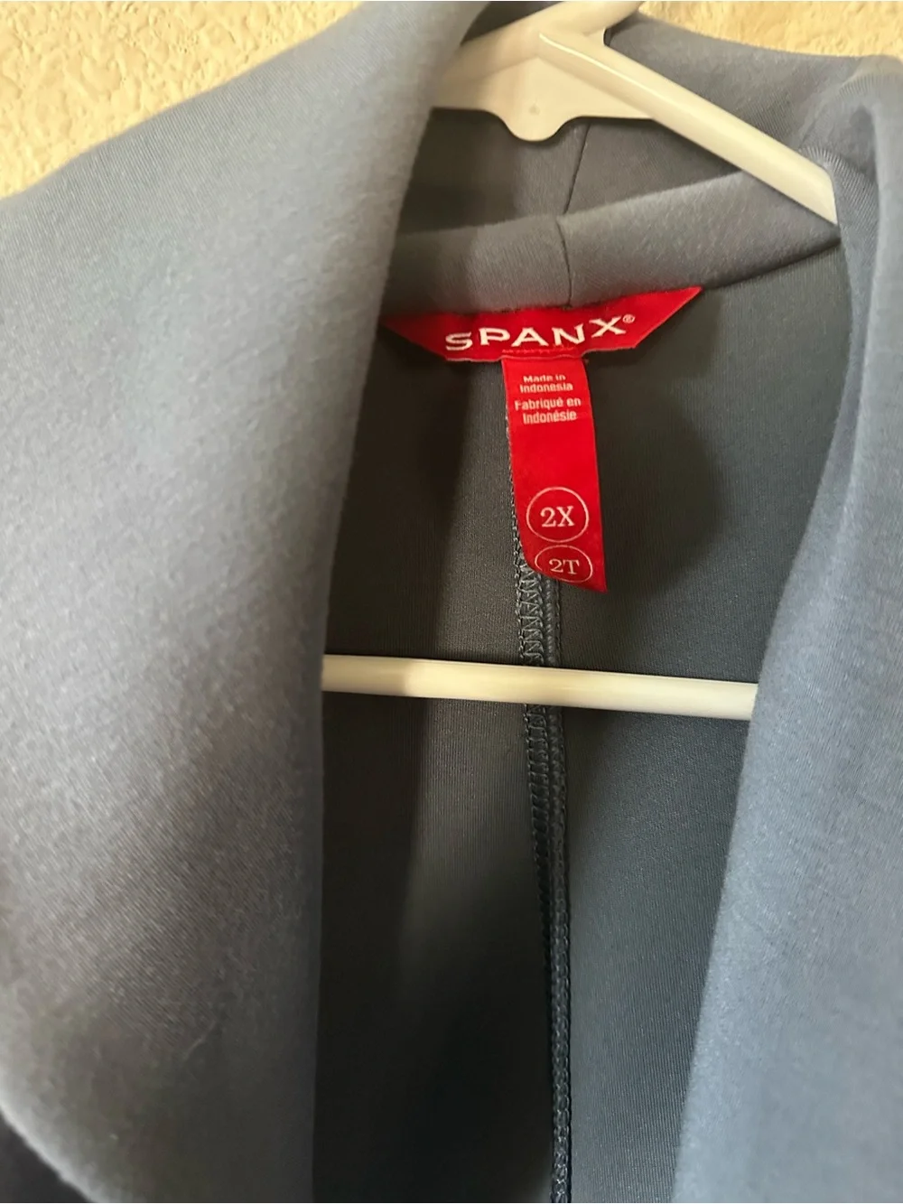 SPANX Women’s Slate Blue Open Front Jacket size 2X/ NWOT 1051 - Picture 2 of 4